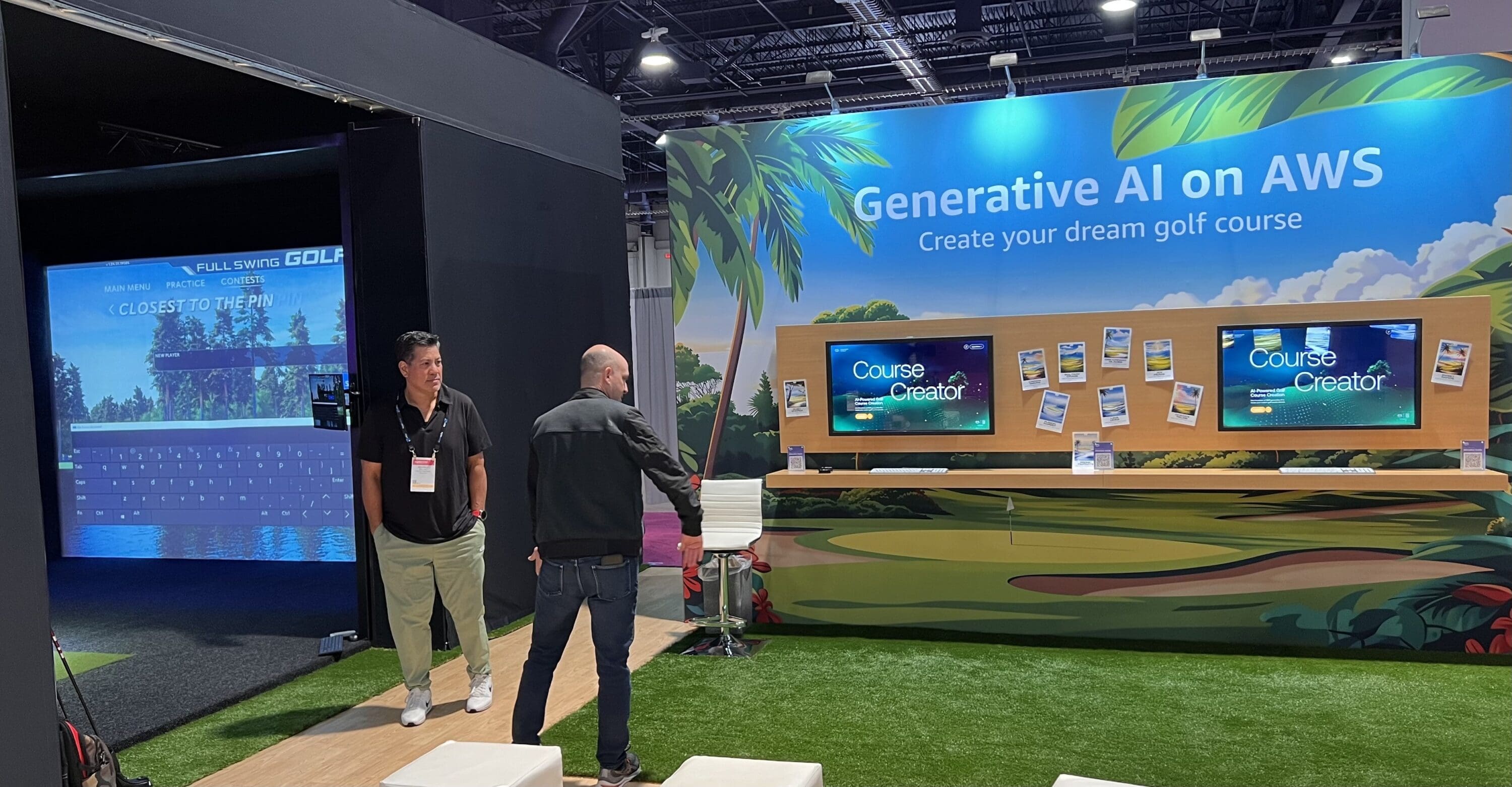 NAB Video AI application - Generative AI golf simulator by AWS