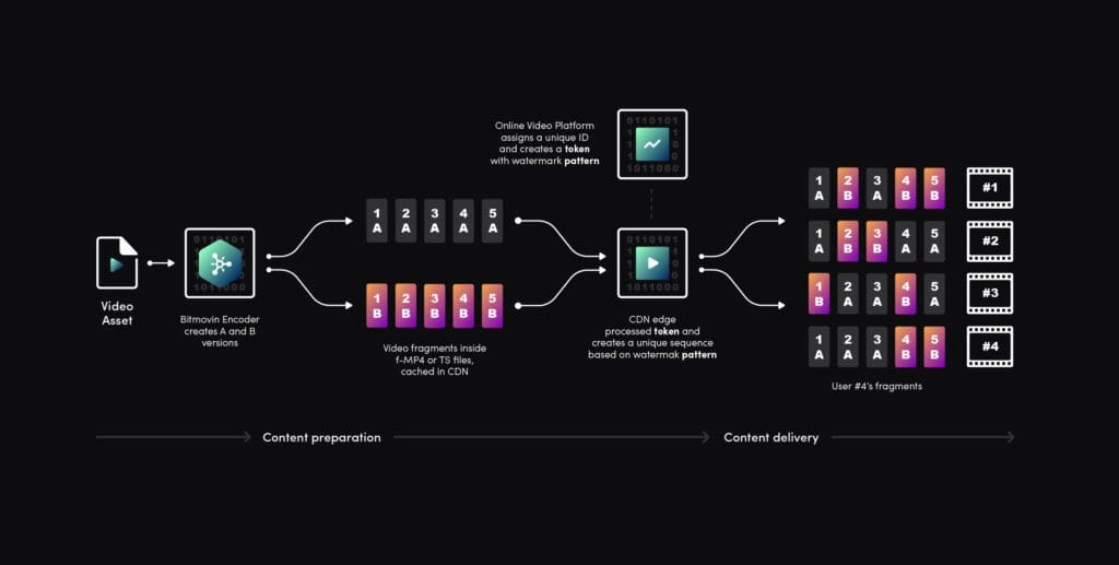 A/B Forensic Video Watermarking_Workflow Diagram