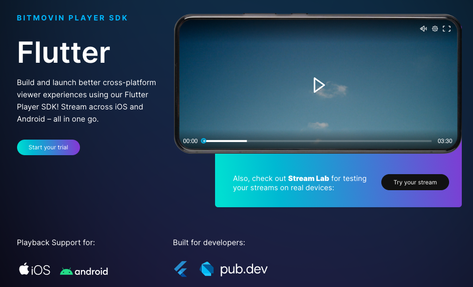 Flutter - Bitmovin
